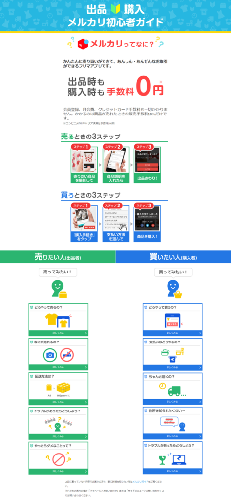 メルカリ,初心者ガイド